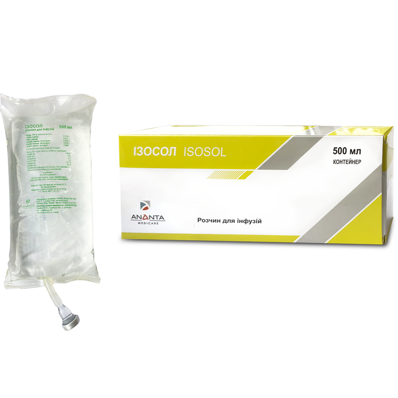 Ізосол розчин для інфузій контейнер 500 мл